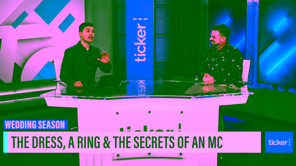 Nathan Cassar, corporate event mc in ticker-interview show